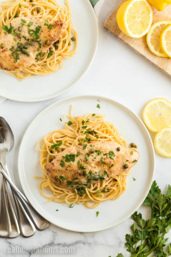 Crock Pot Lemon Italian Chicken with Capers ⋆ Real Housemoms