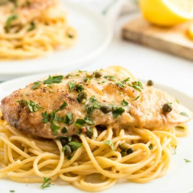 Crock Pot Lemon Italian Chicken is a delicious slow cooker recipe! Let your crock pot do the work for an easy weeknight meal that your family will love!