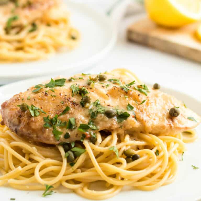 Crock Pot Lemon Italian Chicken is a delicious slow cooker recipe! Let your crock pot do the work for an easy weeknight meal that your family will love!