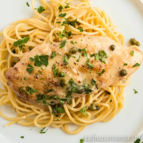 Crock Pot Lemon Italian Chicken with Capers ⋆ Real Housemoms