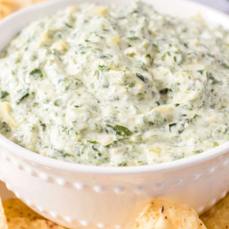 Crock Pot Spinach Artichoke Dip ⋆ Real Housemoms