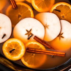 Warm up this fall and winter with a hot cup of Crock Pot Wassail. With your favorite fall flavors of apples, oranges, cinnamon, and nutmeg, this drink is sure to be a staple this season!