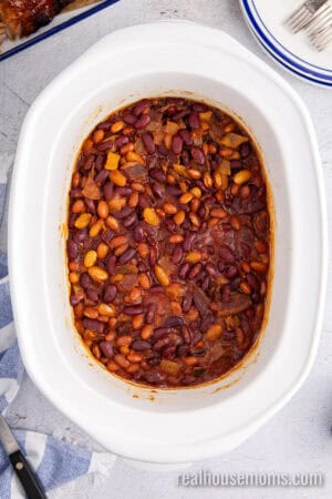 crockpot baked beans after cooking