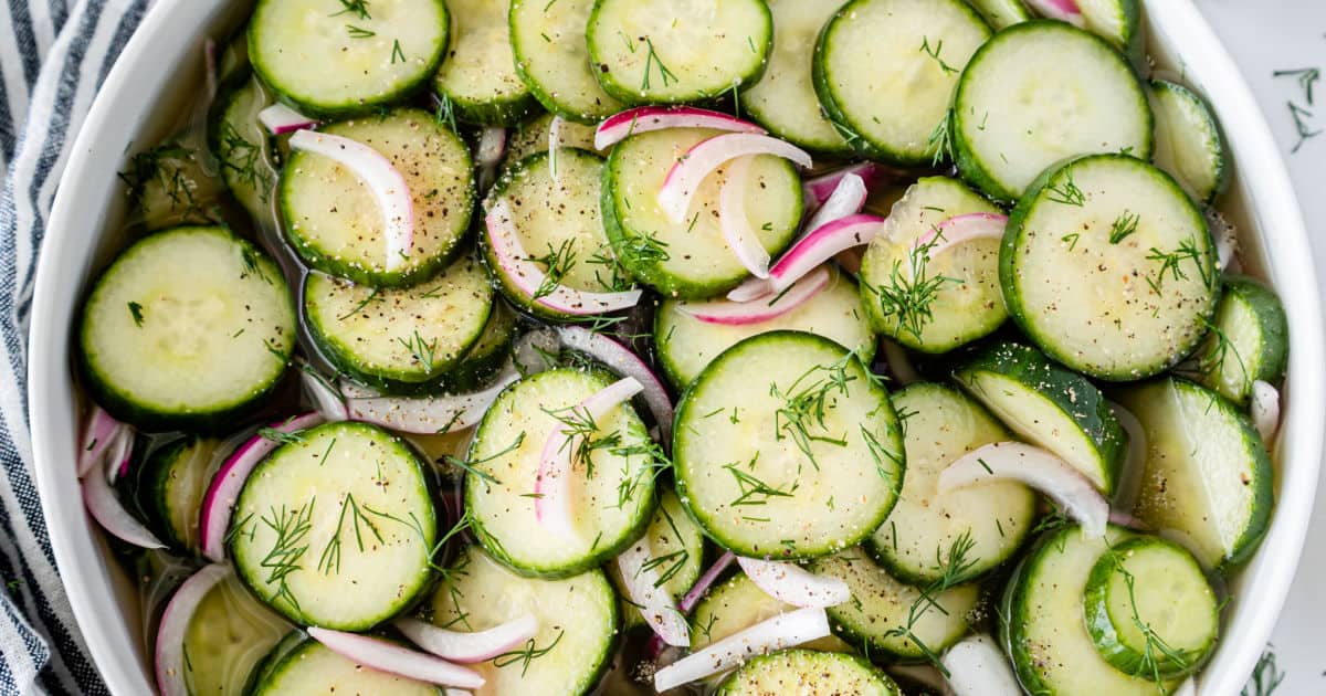 Cucumber Onion Salad Real Housemoms