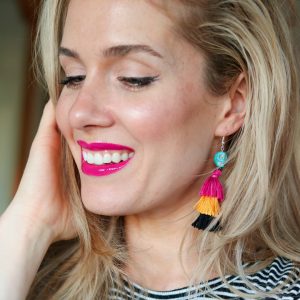 If you love earrings & Halloween, you need these cool Halloween inspired DIY Festive Skull Earrings that you'll want to wear all year long!