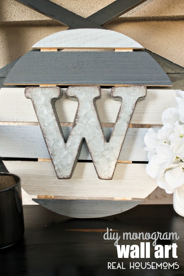 Perfect for home decor or great as a gift, make your own DIY MONOGRAM WALL ART!
