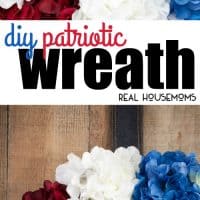Incorporate the red, white, and blue into your home decor this summer with this easy DIY Patriotic Wreath!