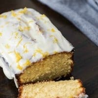 Double Glazed Lemon Pound Cake is moist and delicious then topped with a sweet lemon glaze while hot and a Cream Cheese Glaze once it cools! It's like sunshine in your mouth!!