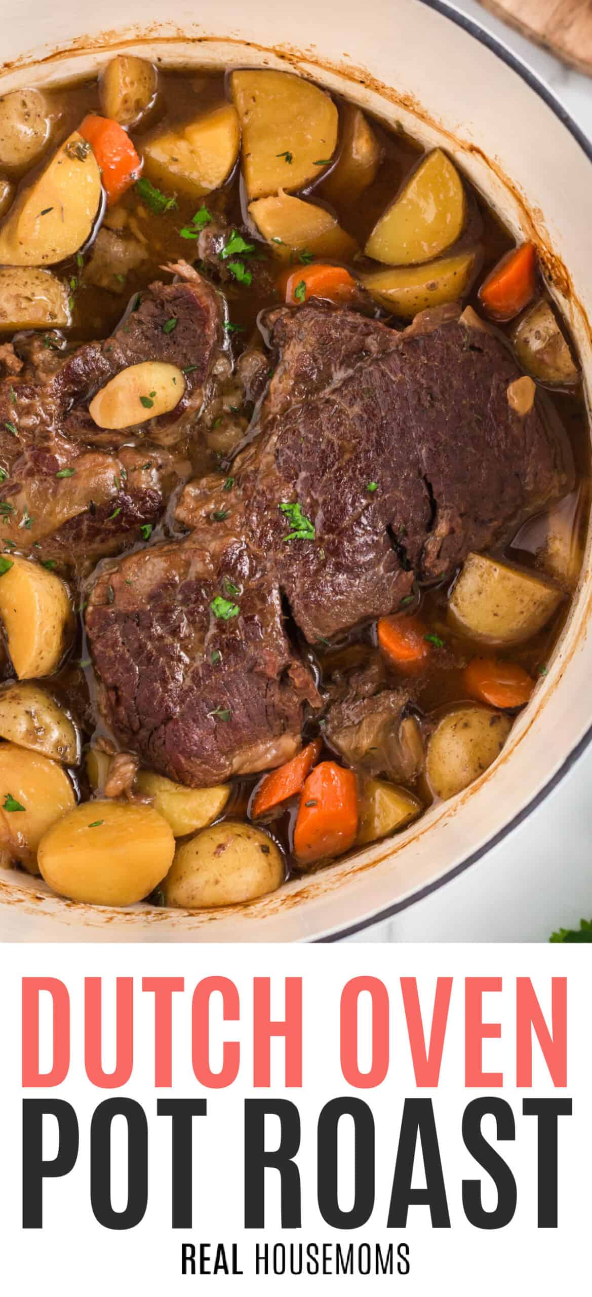 Dutch Oven Pot Roast with Red Wine - Delicious by Design