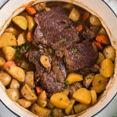 Dutch Oven Pot Roast - The Feathered Nester