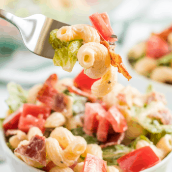 Easy BLT Pasta Salad with Video - Easy Side Dish ⋆ Real Housemoms