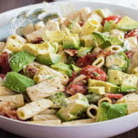 Take this Bacon & Avocado Pasta Salad to your next potluck and watch it disappear! Everyone loves this easy pasta salad!