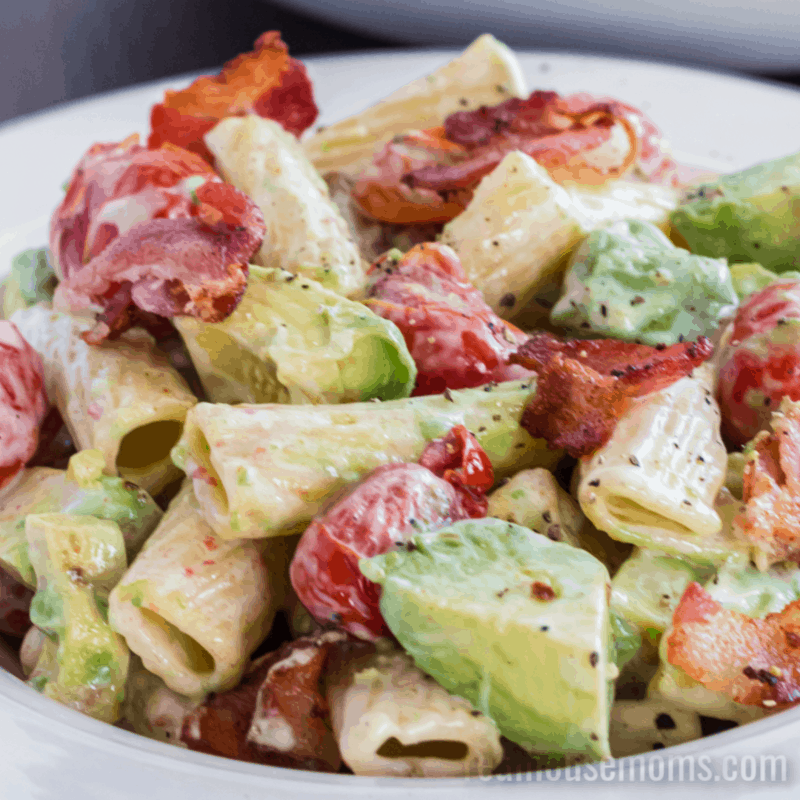 EASY Bacon & Avocado Pasta Salad ⋆ Real Housemoms