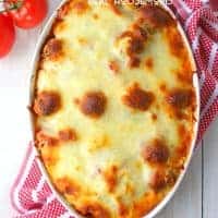 Easy Baked Tortellini and Meatballs is a wonderfully delicious dinner option any night of the week! Everyone in the family will love this cheesy, delicious pasta!