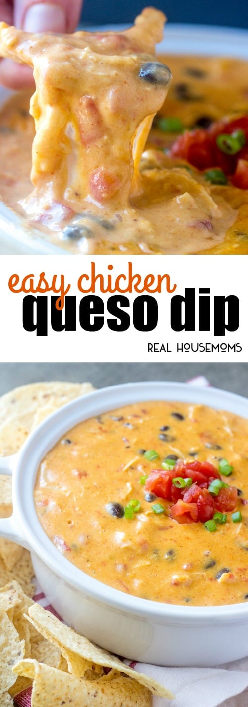 Easy Chicken Queso Dip ⋆ Real Housemoms