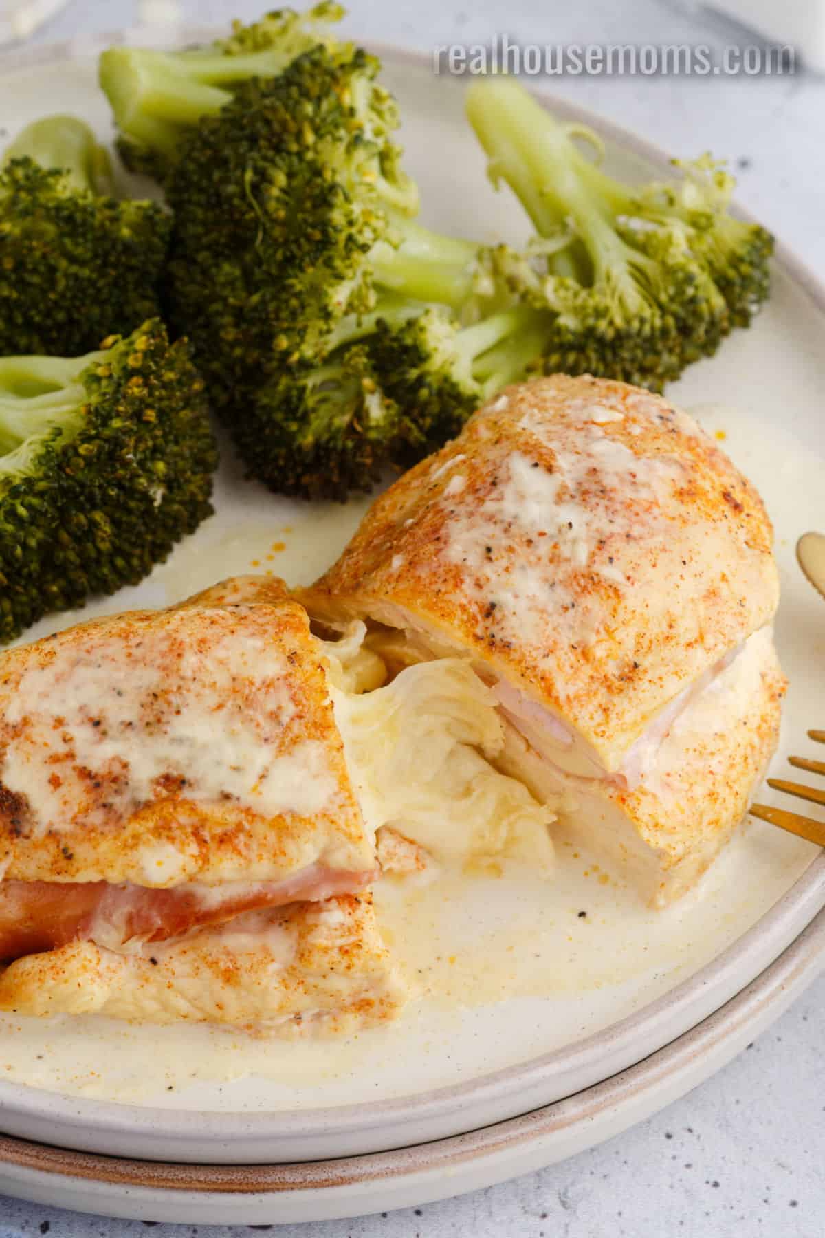 Easy Ham And Cheese Stuffed Chicken With Video