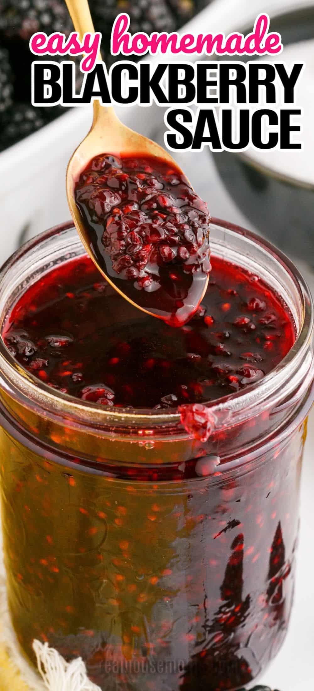 Easy Homemade Blackberry Sauce ⋆ Real Housemoms