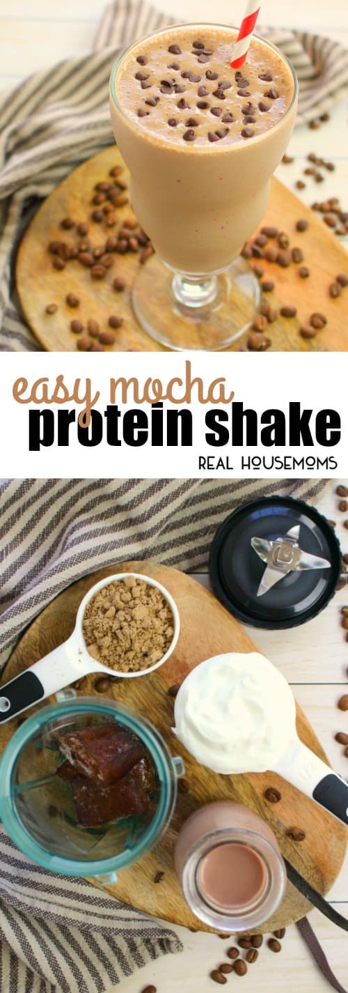 Easy Mocha Protein Shake ⋆ Real Housemoms