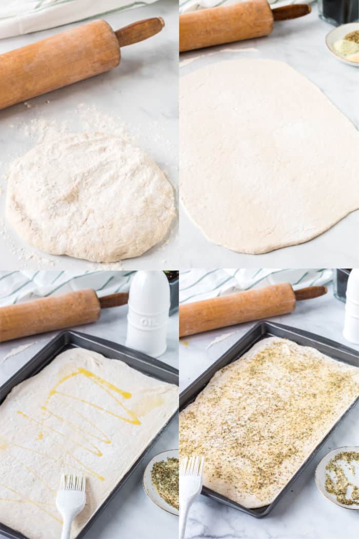 steps to make pizza dough breadsticks