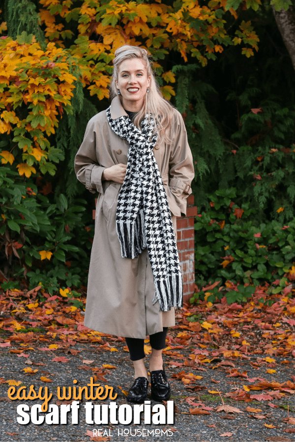 Looking to DIY an easy winter scarf this season? Well, look no further! This Easy Winter Scarf Tutorial is simple to make, looks expensive and will make the best gift idea this winter!