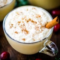 Eggnog is rich, creamy and easy to make at home with just a handful of ingredients. With warm spices and alcohol, this holiday treat just cannot be missed!