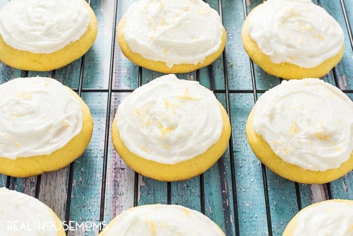 These soft FROSTED LEMON COOKIES are the perfect way to welcome in spring. The tangy lemon frosting takes them over the top!