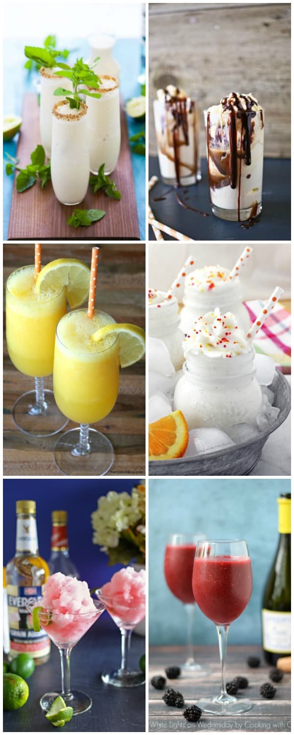 Don't let the summer temperatures get you down! We've rounded up 25 FROZEN DRINKS TO BEAT THE HEAT that everyone in the family will love!