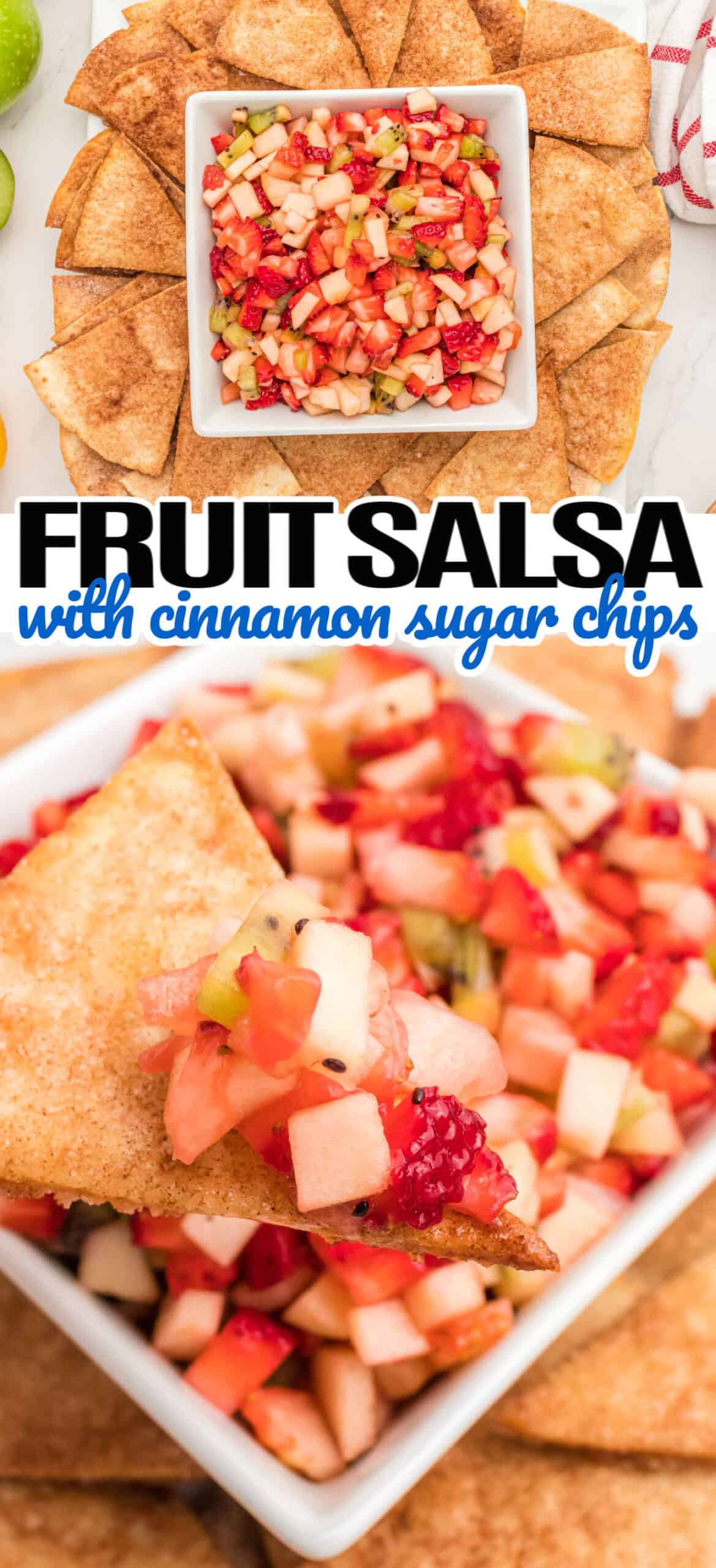 Fruit Salsa with Cinnamon Sugar Chips ⋆ Real Housemoms