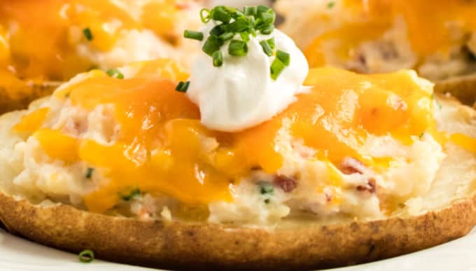 Fully Loaded Twice Baked Potatoes Recipe With Video ⋆ Real Housemoms