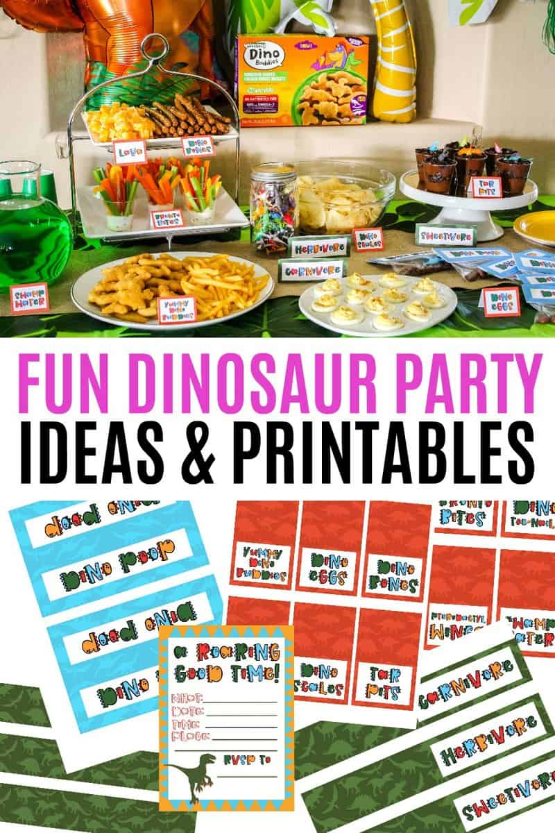Fun Dinosaur Party Ideas &amp; Printables ⋆ Real Housemoms