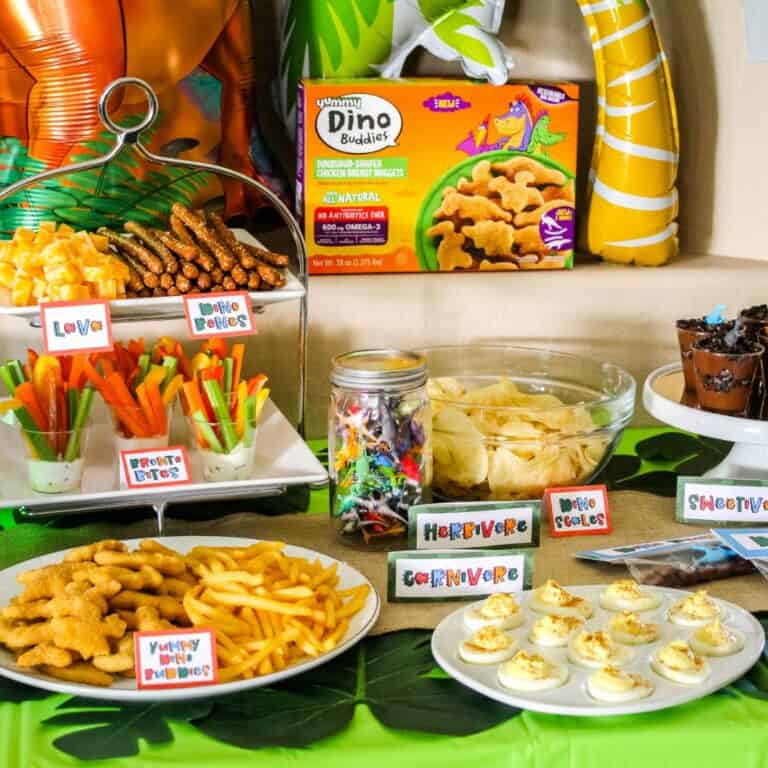 Have a Fun Dinosaur Party to remember with these easy ideas and free printables! Perfect for the dino lover in your life!