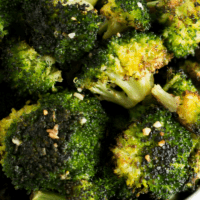 This simple and delicious GARLIC ROASTED BROCCOLI is easy to throw together and makes the perfect side dish for any meal!