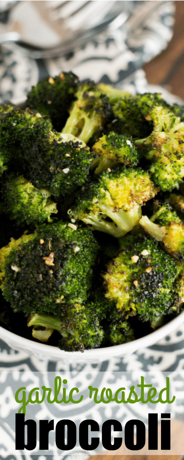 This simple and delicious GARLIC ROASTED BROCCOLI is easy to throw together and makes the perfect side dish for any meal!