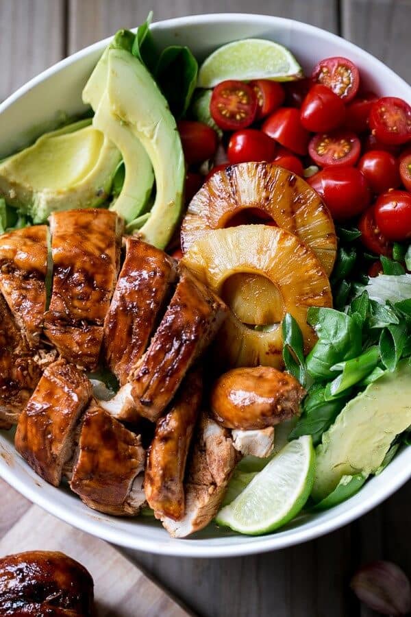 Garlic and Lime Barbecue Chicken Salad - Cafe Delites