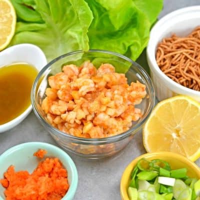 Ginger Shrimp Lettuce Wraps are a 15-minute appetizer or entrée your family is sure to love!