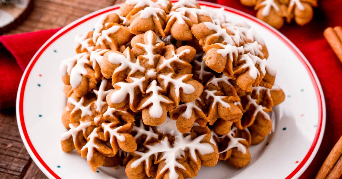 Gingerbread Spritz Cookies - My Sequined Life