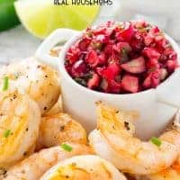 A little bit of heat and a little bit of sweet is perfect in this festive Cranberry Salsa. It makes a great appetizer when paired with Grilled Shrimp. Let the party begin!