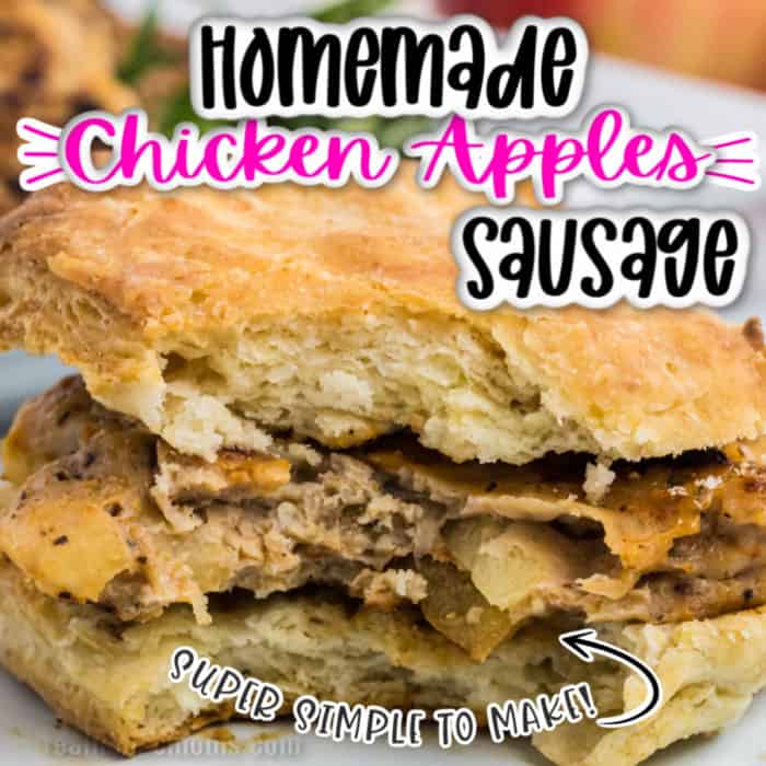 square IMAGE OF HOMEADE CHICKEN APPLE SAUSAGE SANDWICH 