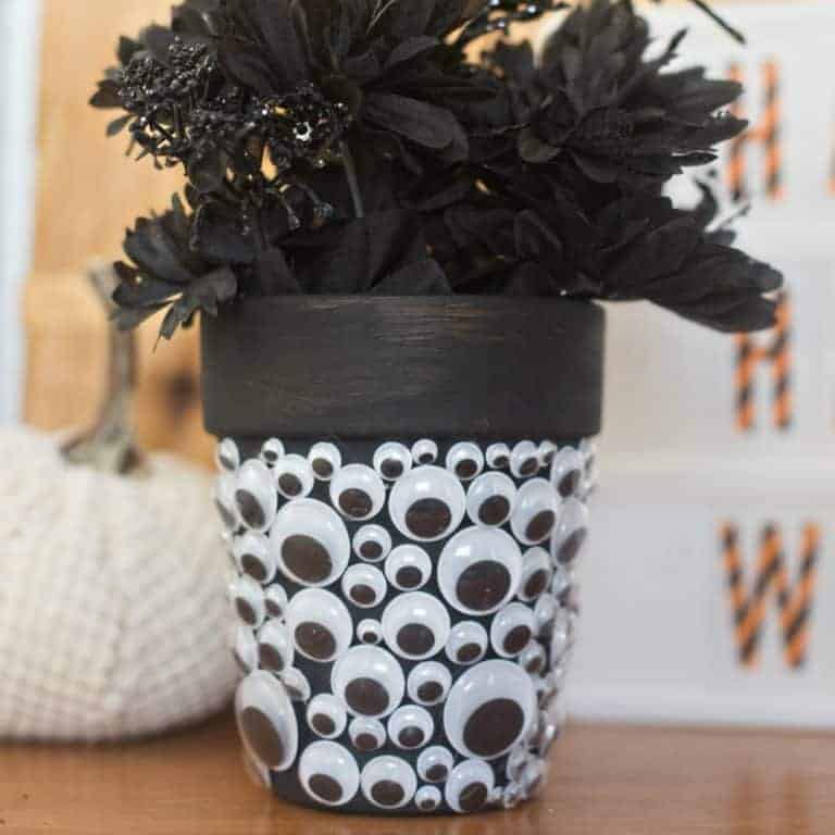 For fun decor that is sure to catch your eye, make a HALLOWEEN GOOGLY EYE PLANTER!