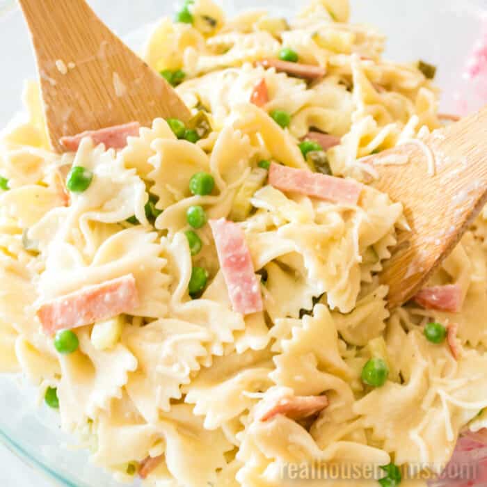 Creamy Ham & Cheese Pasta Salad ⋆ Real Housemoms