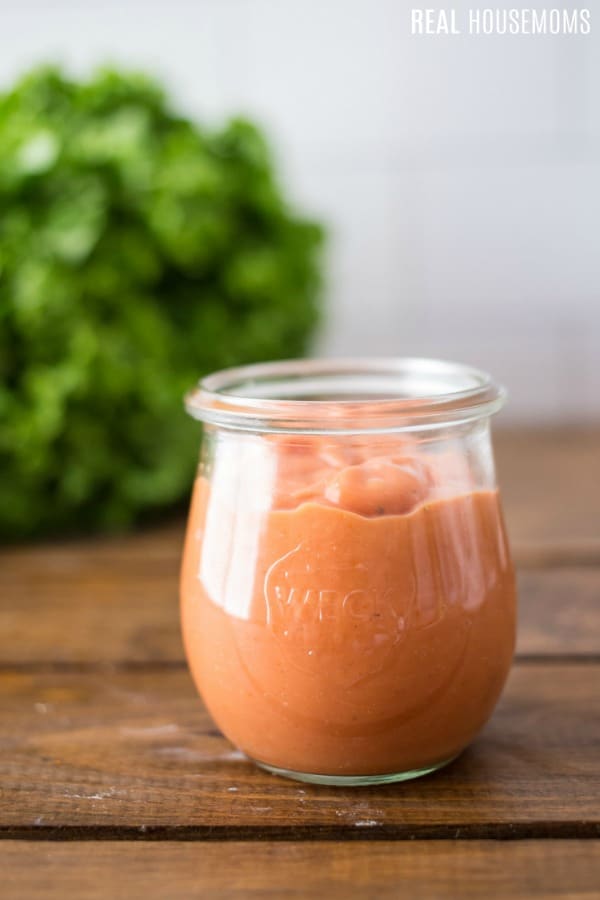 homemade cocktail sauce in a jar for storing