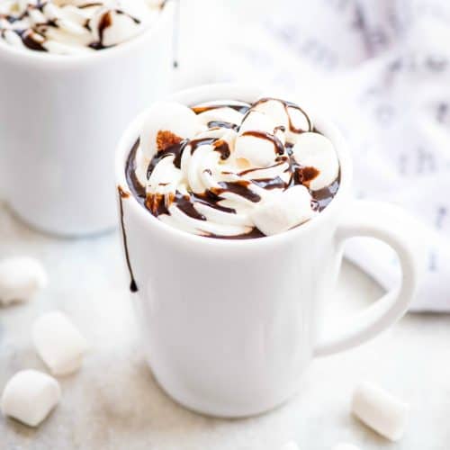 Hot Chocolate Coffee with Marshmallows