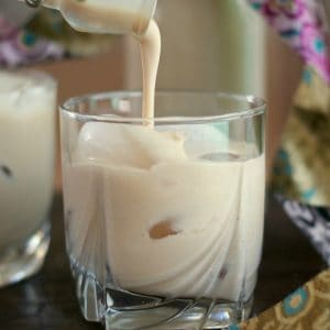 Homemade Irish Cream is super easy to make and tastes so much better than store-bought. Add it to your coffee, drink it on the rocks, or give a bottle away as a gift!