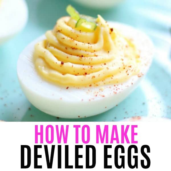 Come learn How To Make Deviled Eggs with a classic, easy recipe!  This creamy, no-fuss deviled egg recipe is a picnic and potluck favorite!
