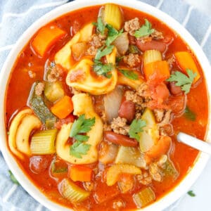 Instant Pot Tortellini Soup with Italian Sausage