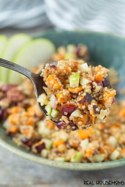 Sweet Potato and Apple Quinoa Salad ⋆ Real Housemoms