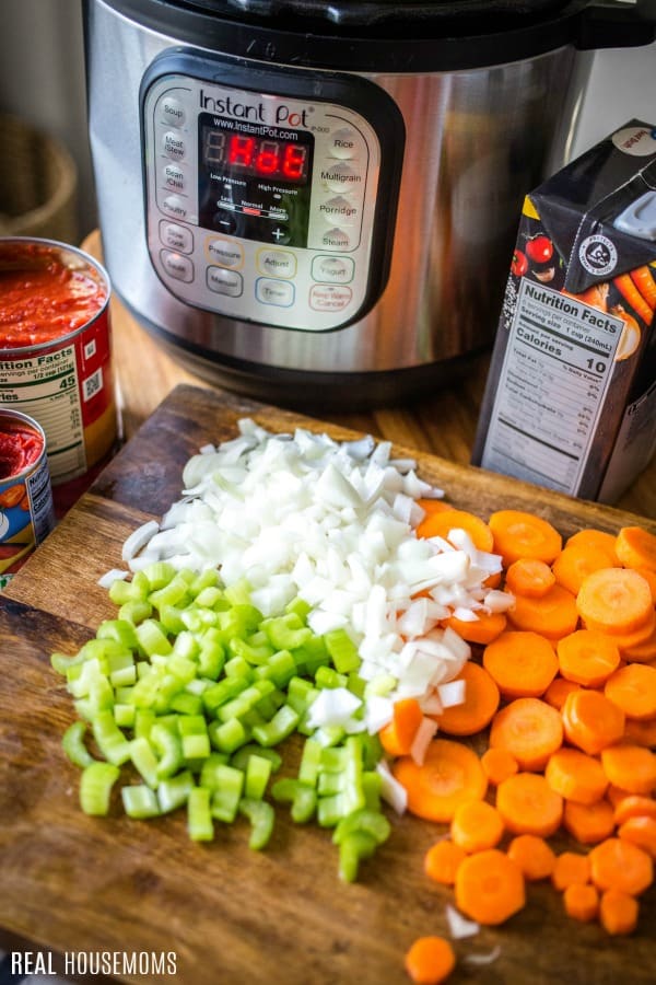 ingredients to make instant pot meatball soup