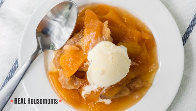 Pressure Cooker Peach Cobbler - Uncommon Designs