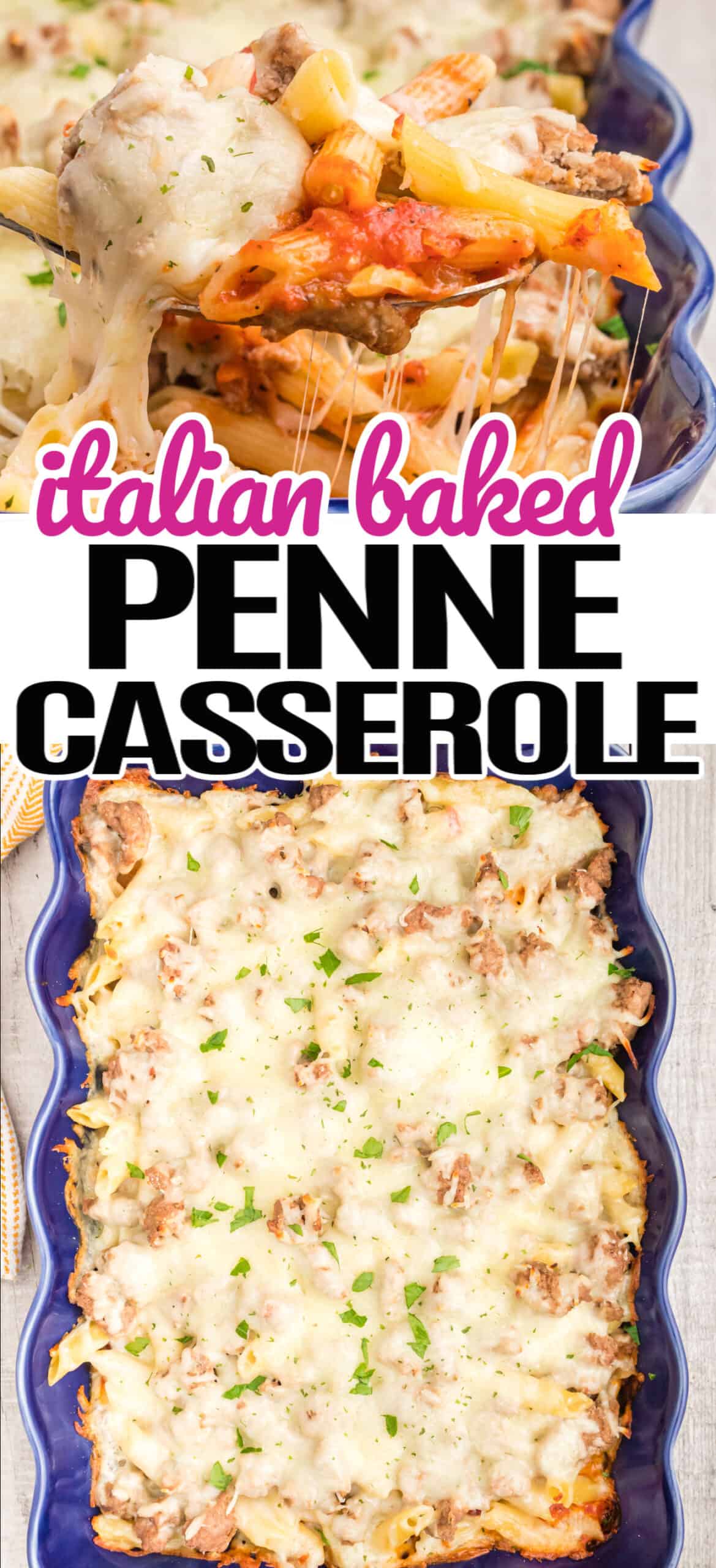 Italian Baked Penne Freezer Meal