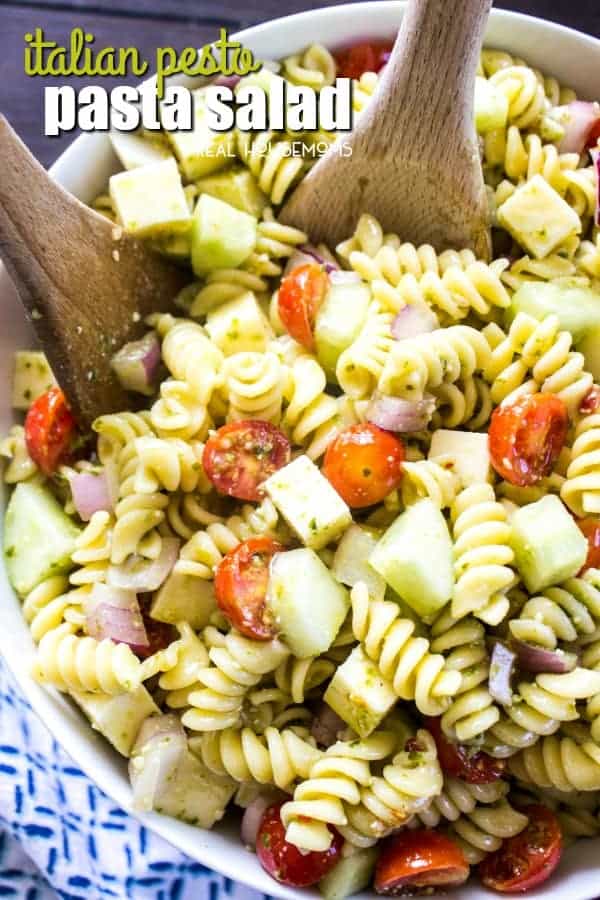 Italian Pesto Pasta Salad Recipe Real Housemoms